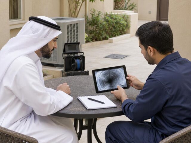 تسليك مجاري الكويت عند تكرار الانسداد: كيف تقرأ نتيجة فحص الكاميرا قبل الموافقة على التكسير؟